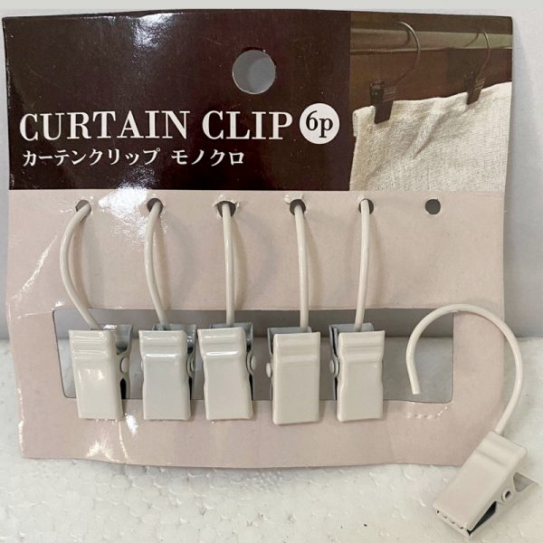 White-color-curtain-clip